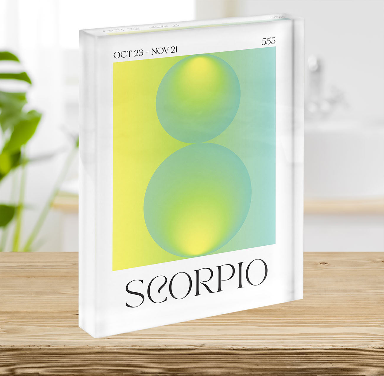 Scorpio Zodiac Essence Poster Acrylic Block - Canvas Art Rocks - 2