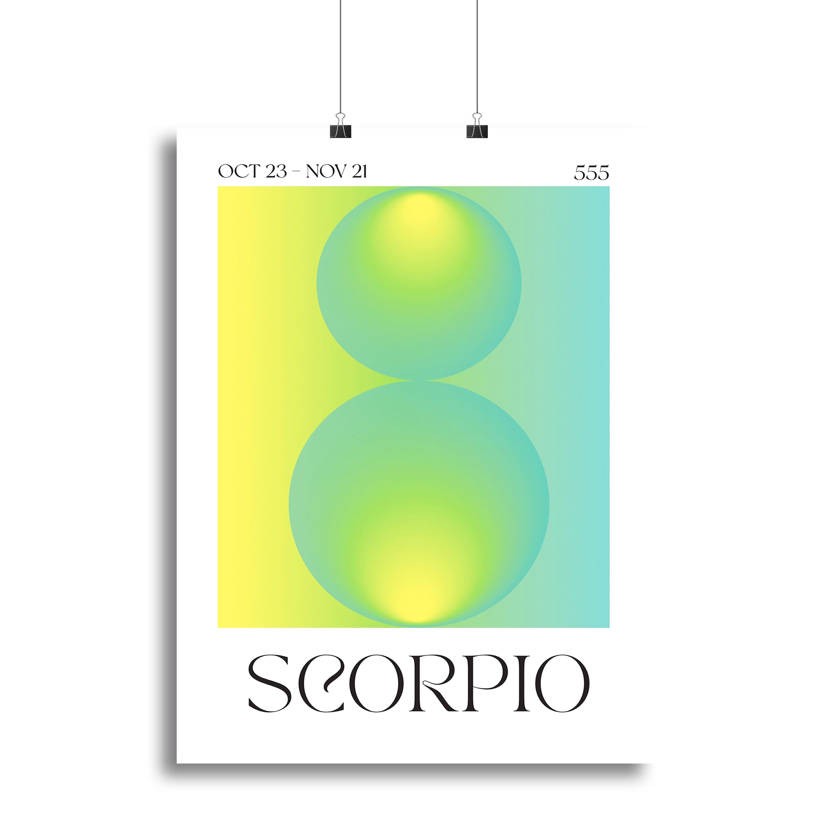 Scorpio Zodiac Essence Poster Canvas Print or Poster - Canvas Art Rocks - 2