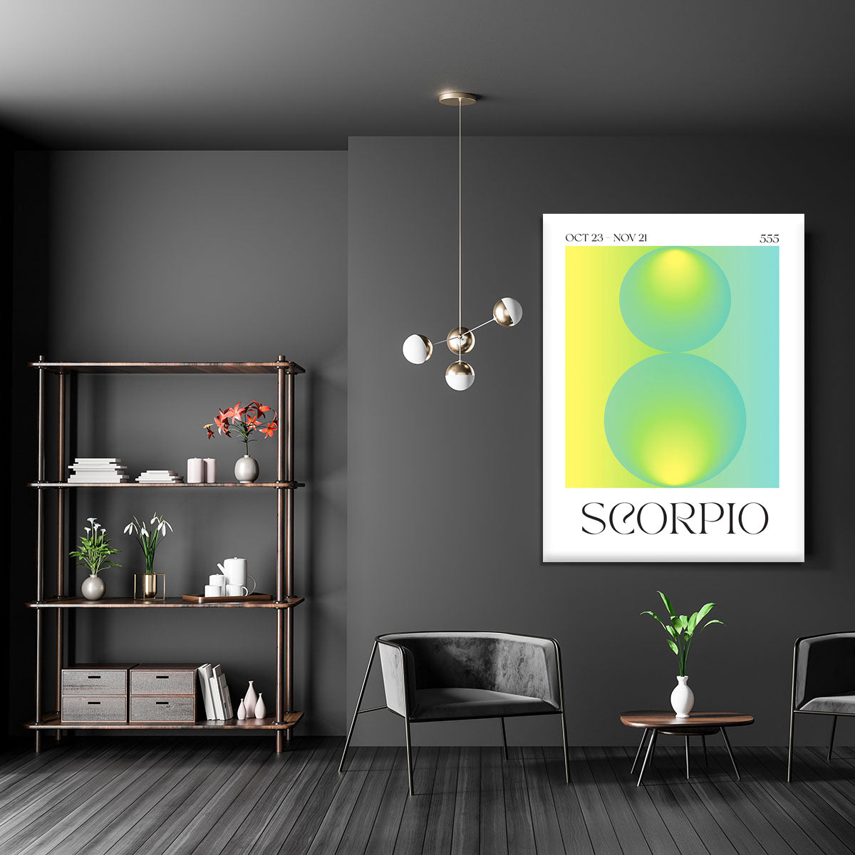 Scorpio Zodiac Essence Poster Canvas Print or Poster - Canvas Art Rocks - 5