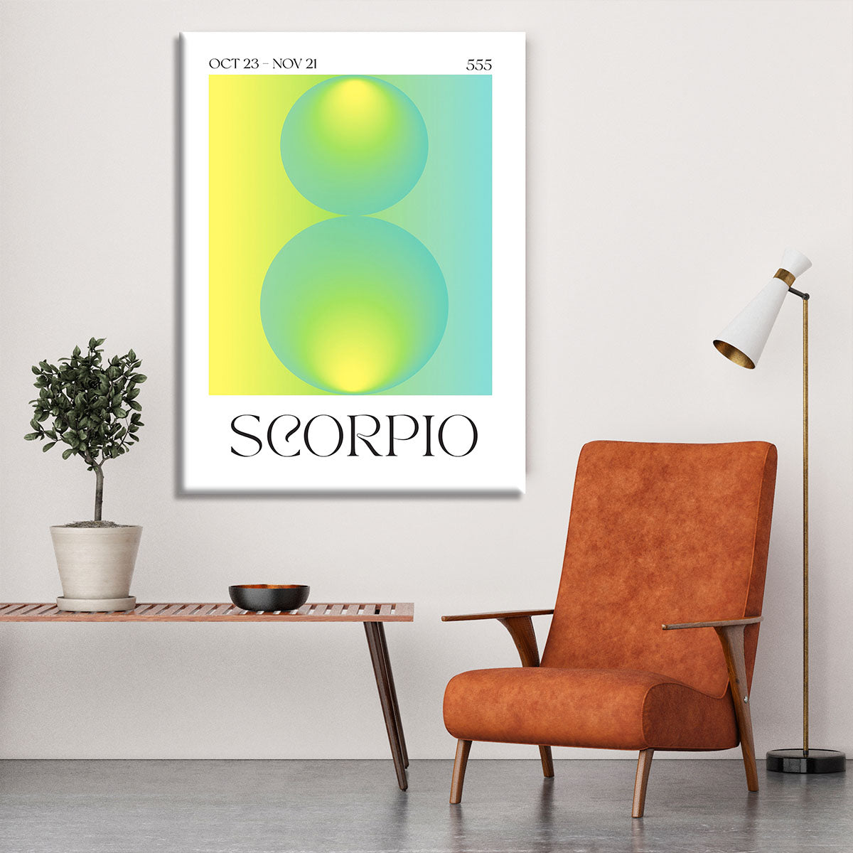 Scorpio Zodiac Essence Poster Canvas Print or Poster - Canvas Art Rocks - 6