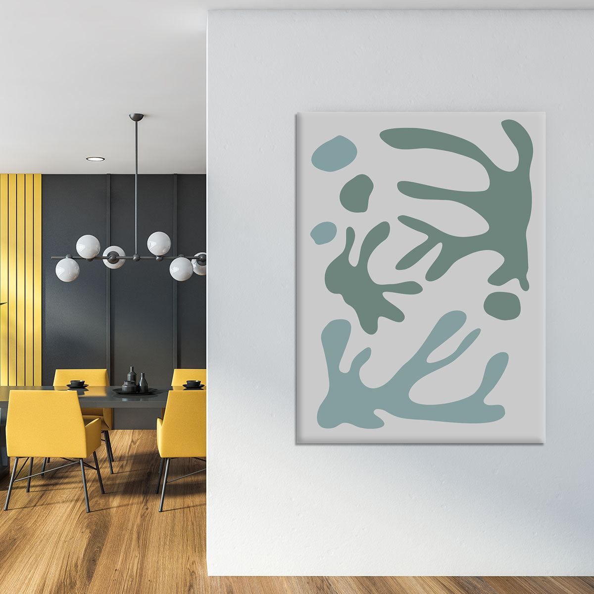 Seaweed Teal No 1 Canvas Print or Poster - 1x - 4