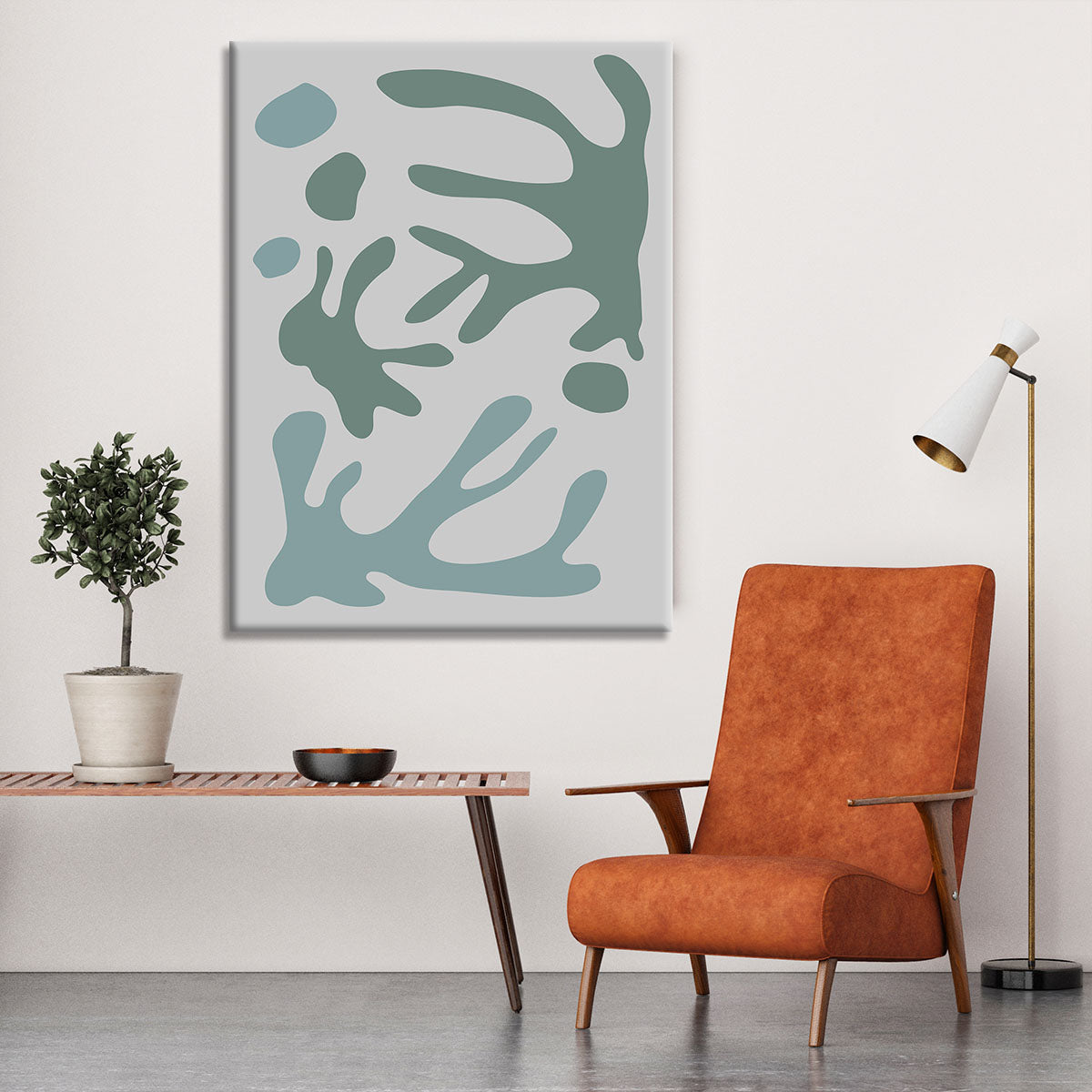 Seaweed Teal No 1 Canvas Print or Poster - 1x - 6