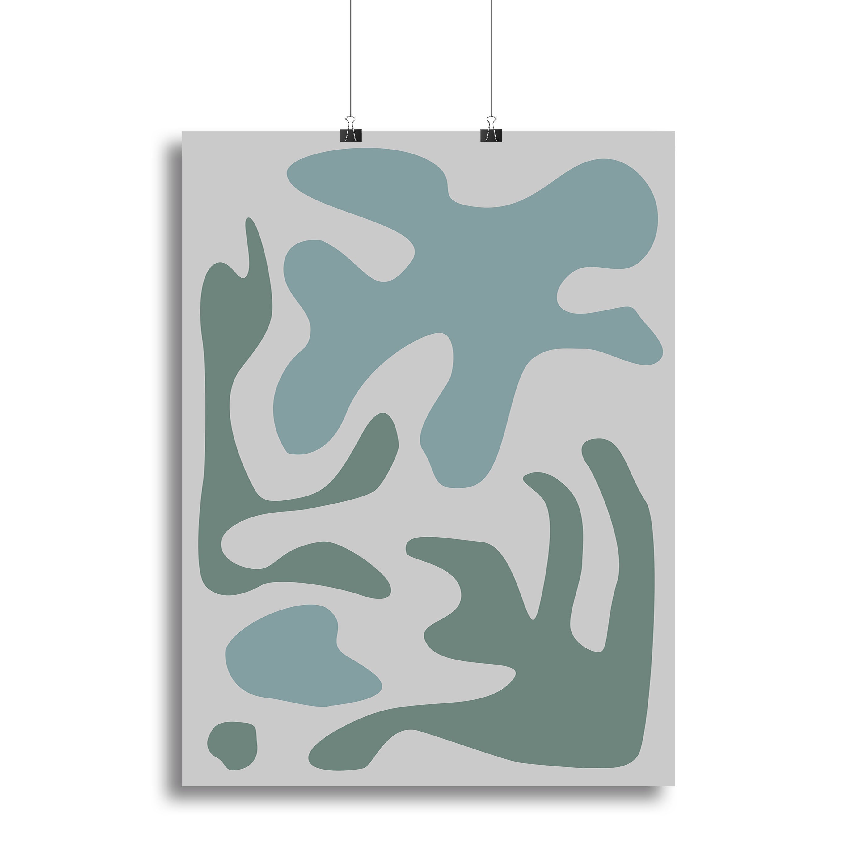Seaweed Teal No 2 Canvas Print or Poster - 1x - 2