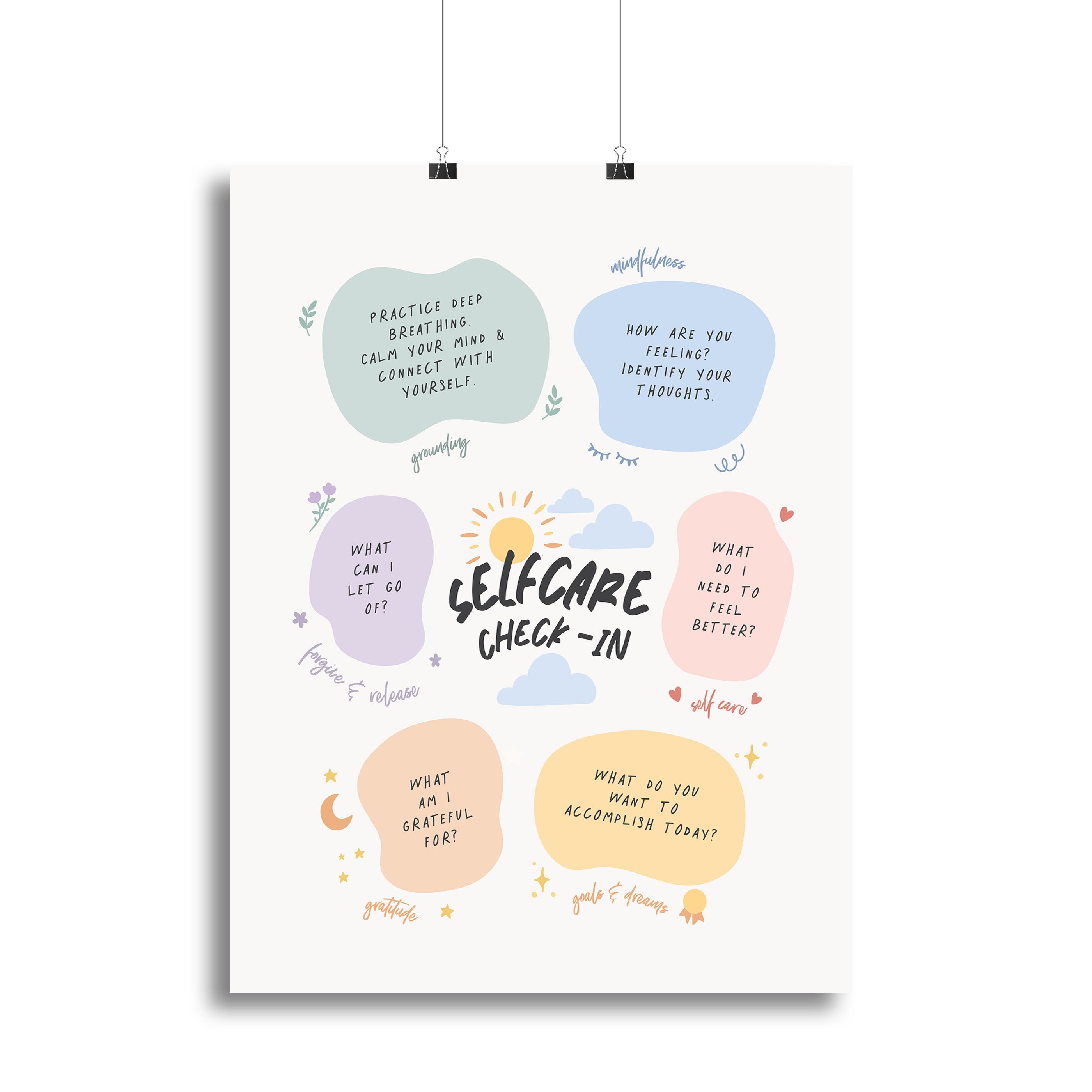 Self Care Checkin Canvas Print or Poster - Canvas Art Rocks - 2