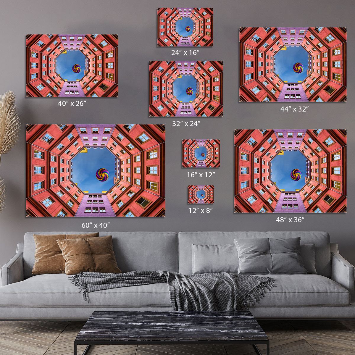 Shapes and Swirls Canvas Print or Poster - 1x - 7