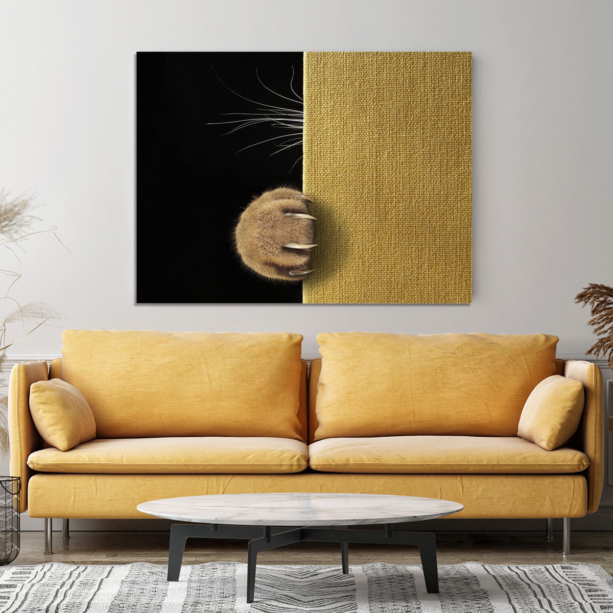 Shy cat Canvas Print or Poster - 1x - 4
