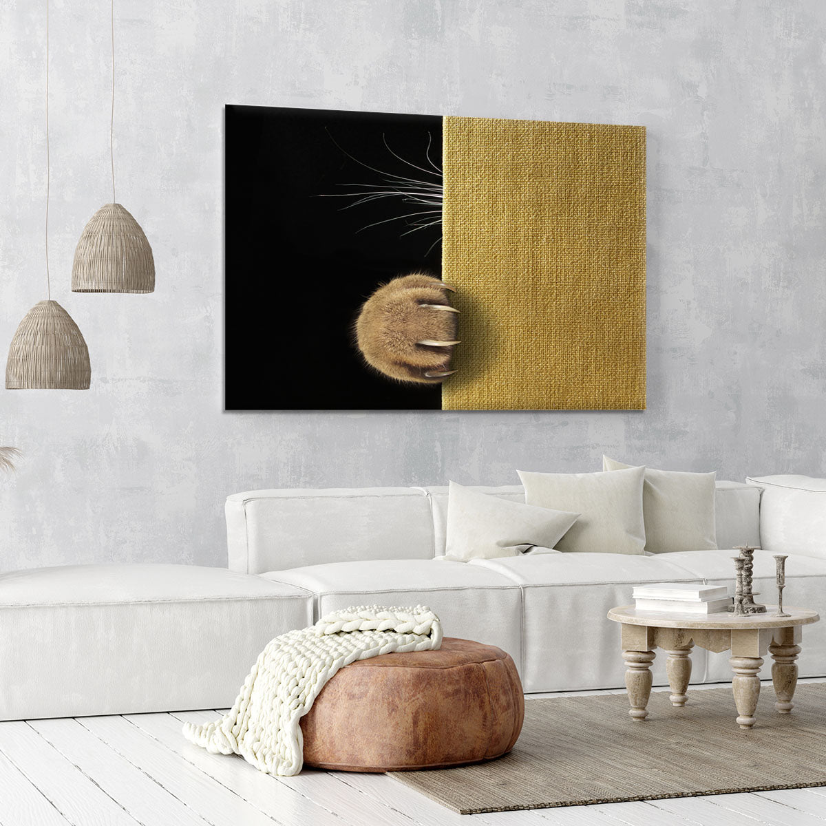 Shy cat Canvas Print or Poster - 1x - 6