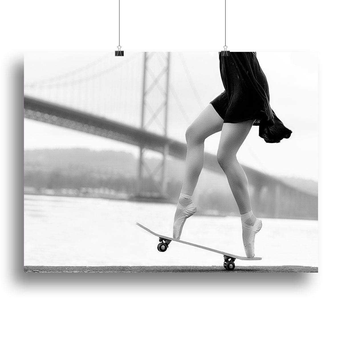Skater Girl Canvas Print or Poster - 1x - 2