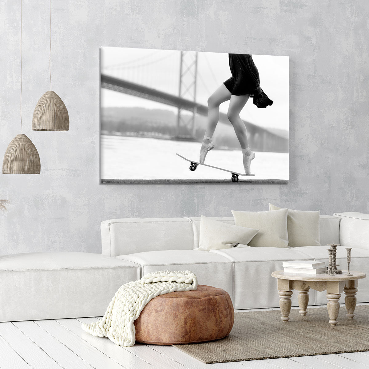 Skater Girl Canvas Print or Poster - 1x - 6