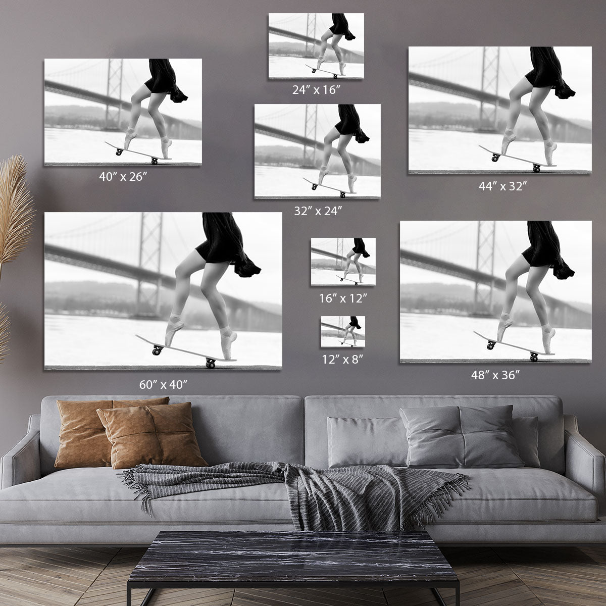 Skater Girl Canvas Print or Poster - 1x - 7