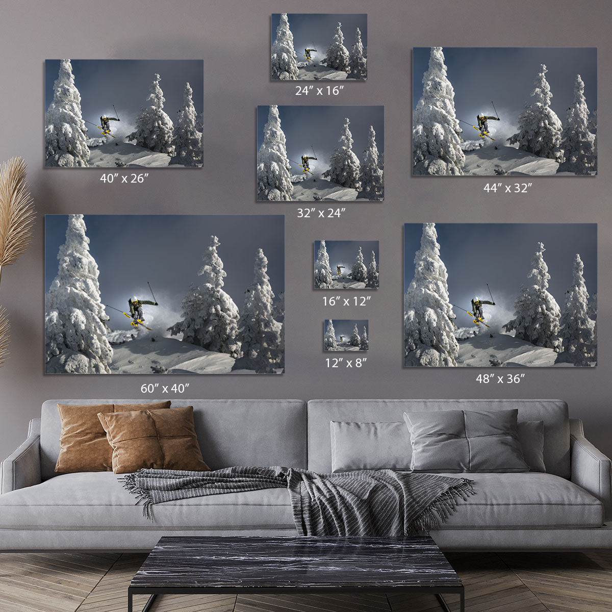 Ski is life Canvas Print or Poster - 1x - 7