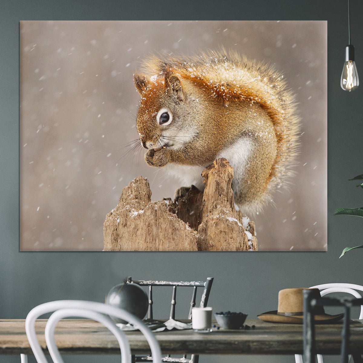 Snow Storm Canvas Print or Poster - 1x - 3