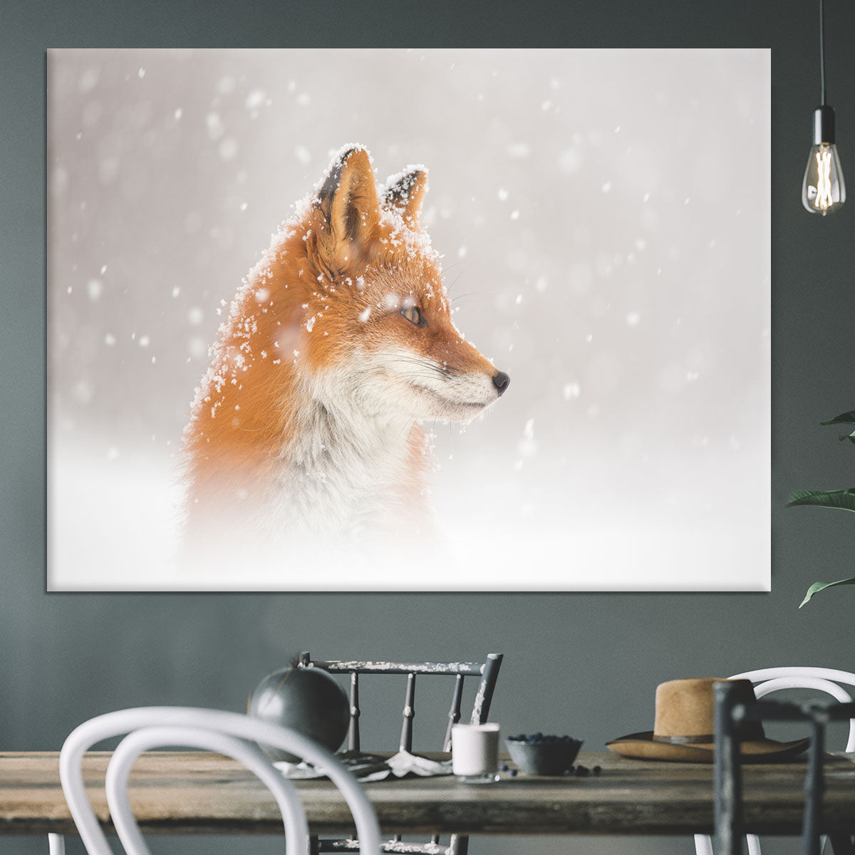 Snow is falling Canvas Print or Poster - 1x - 3