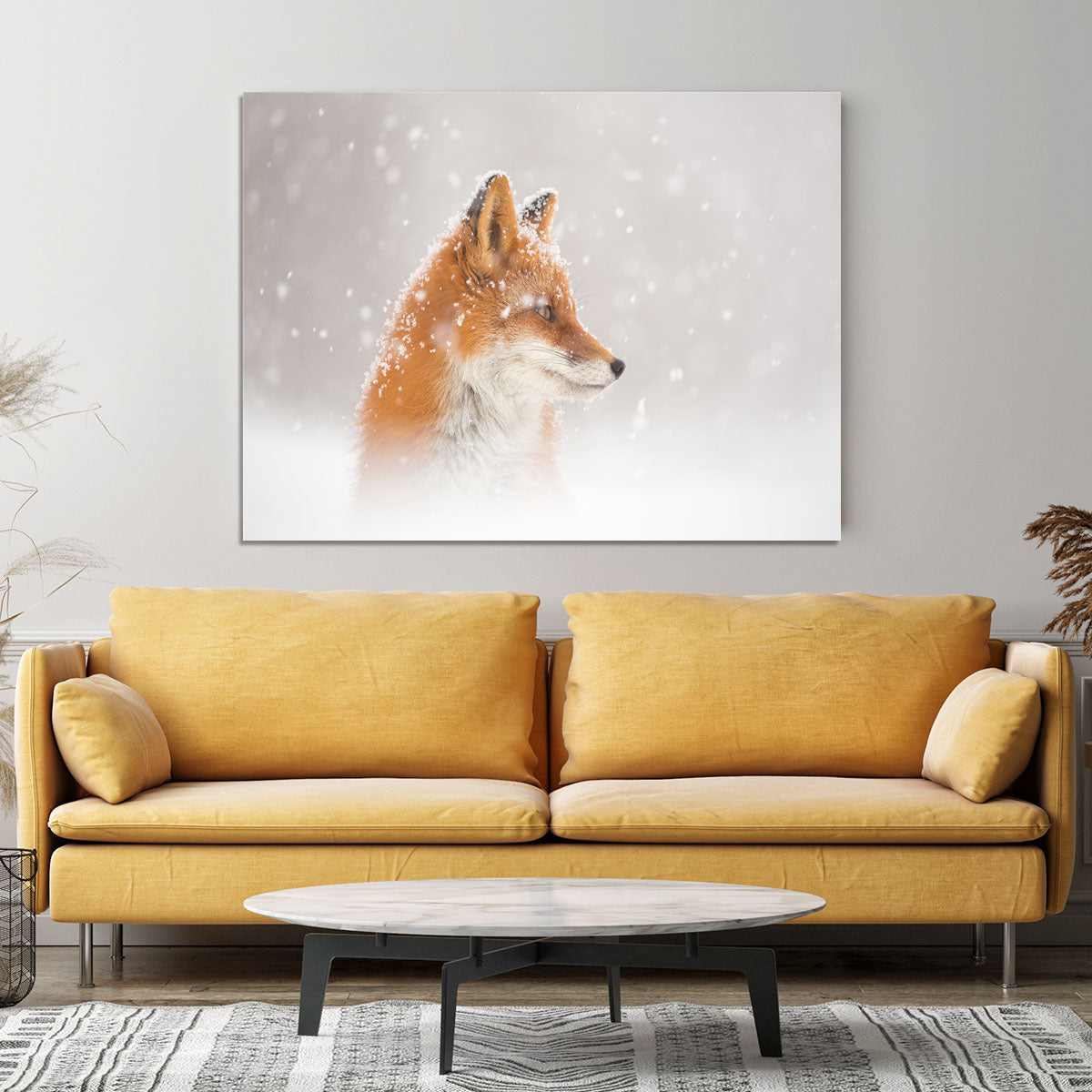Snow is falling Canvas Print or Poster - 1x - 4