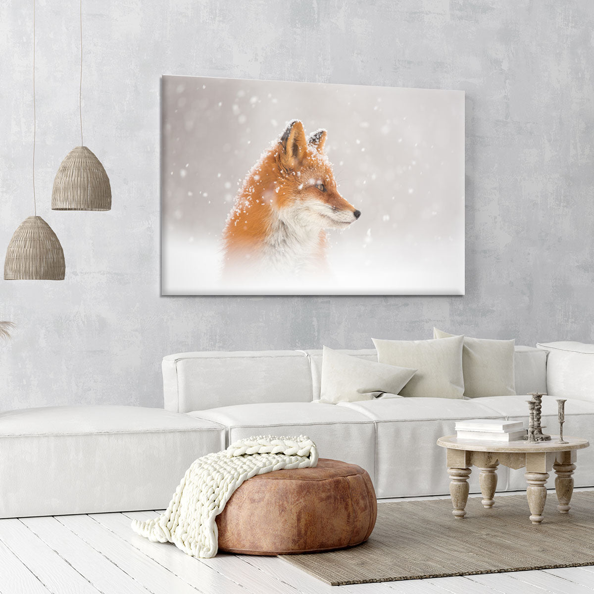 Snow is falling Canvas Print or Poster - 1x - 6