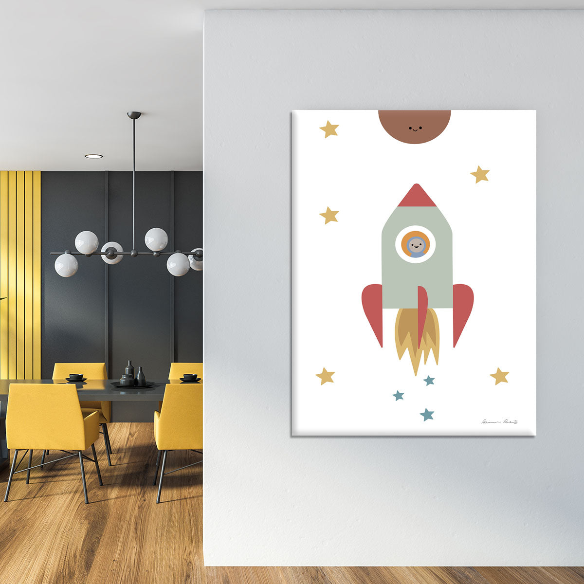 Solar Rocket Canvas Print or Poster - 1x - 4