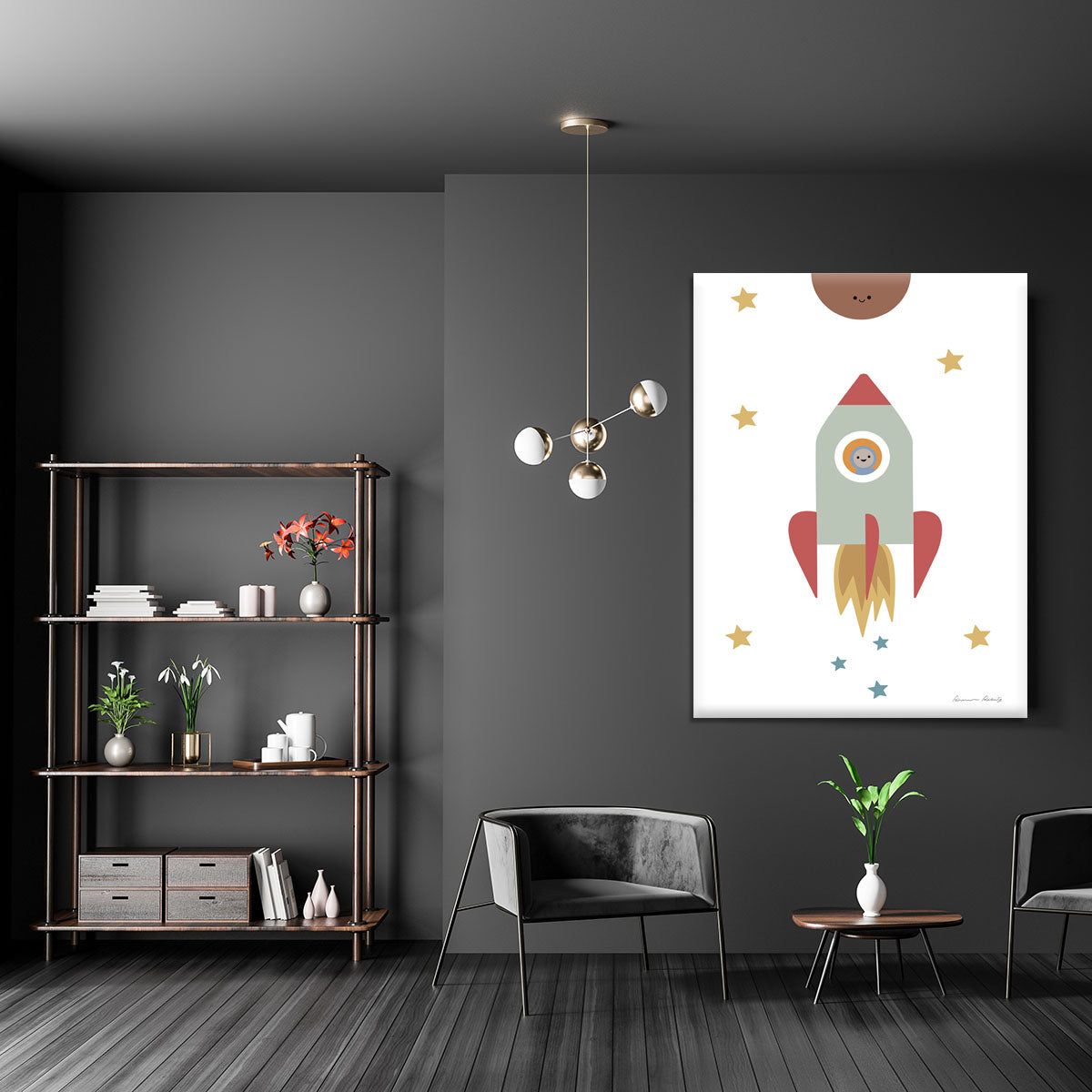 Solar Rocket Canvas Print or Poster - 1x - 5