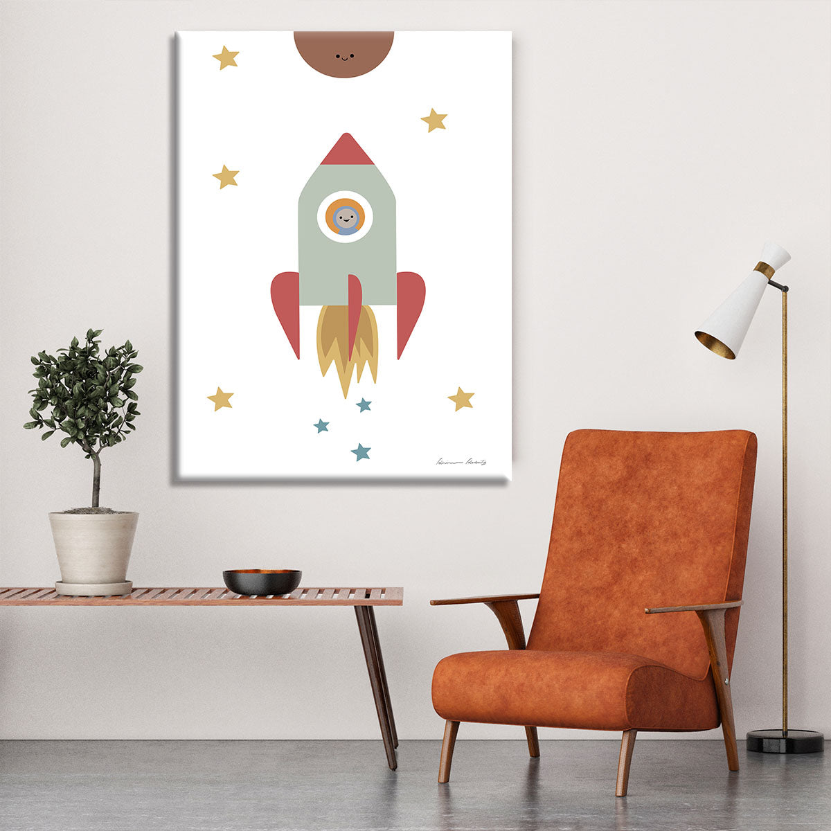 Solar Rocket Canvas Print or Poster - 1x - 6