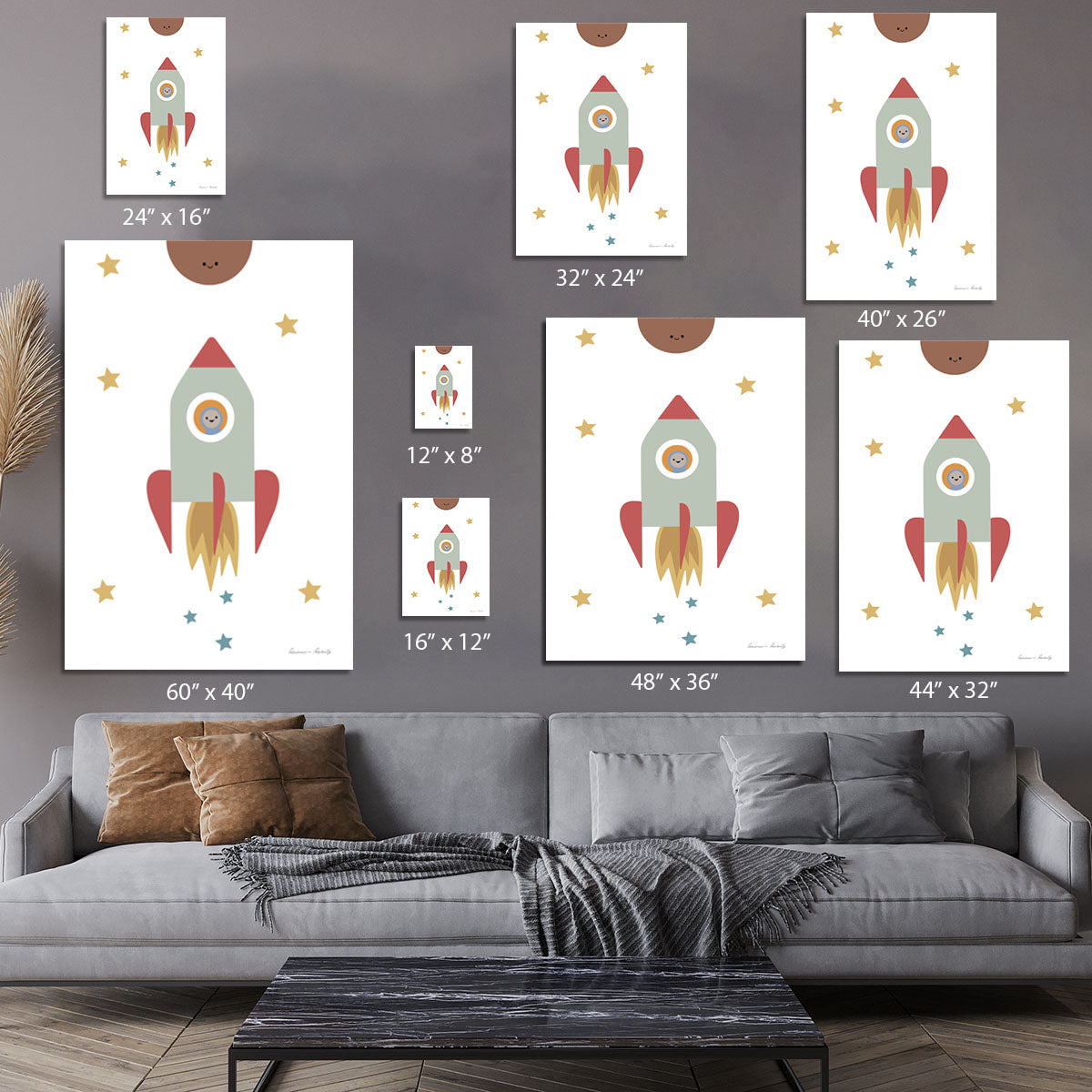 Solar Rocket Canvas Print or Poster - 1x - 7