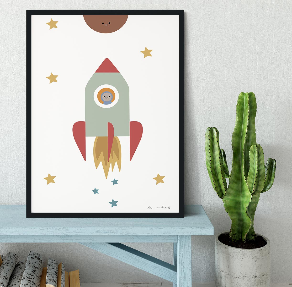 Solar Rocket Framed Print - 1x - 2