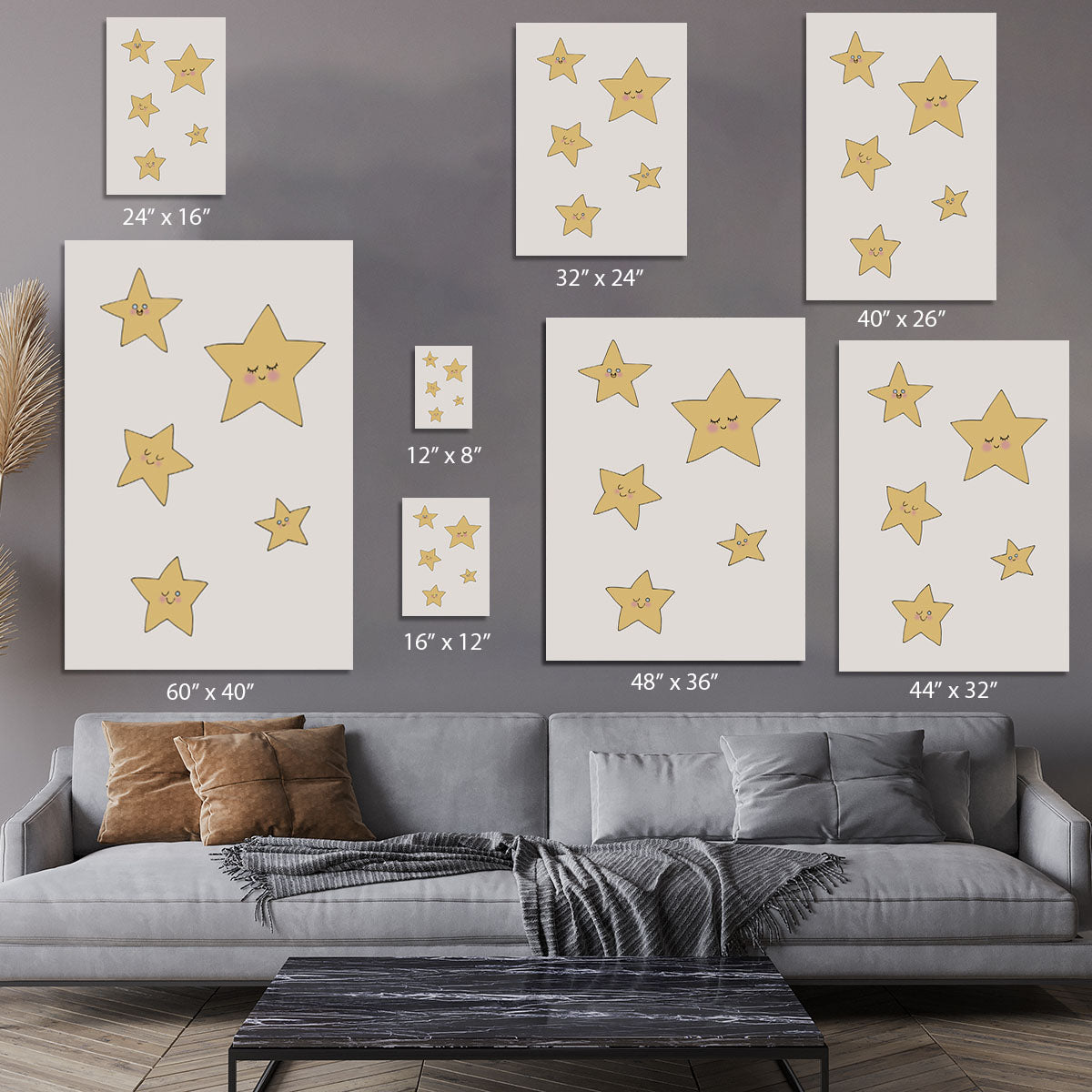 Stars Canvas Print or Poster - 1x - 7