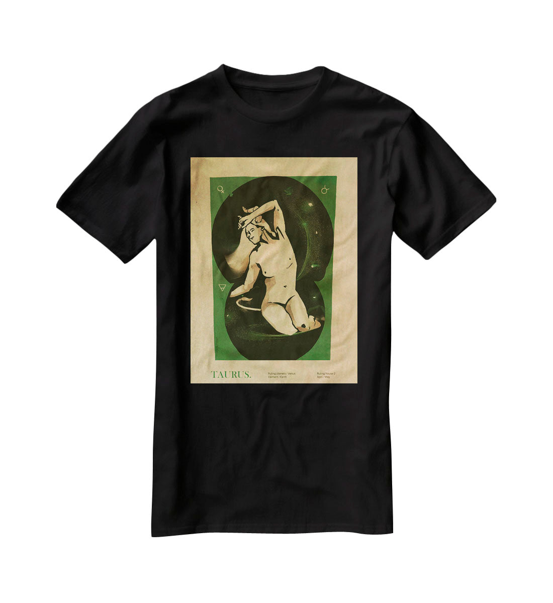 Taurus Celestial Resilience Poster T-Shirt - Canvas Art Rocks - 1