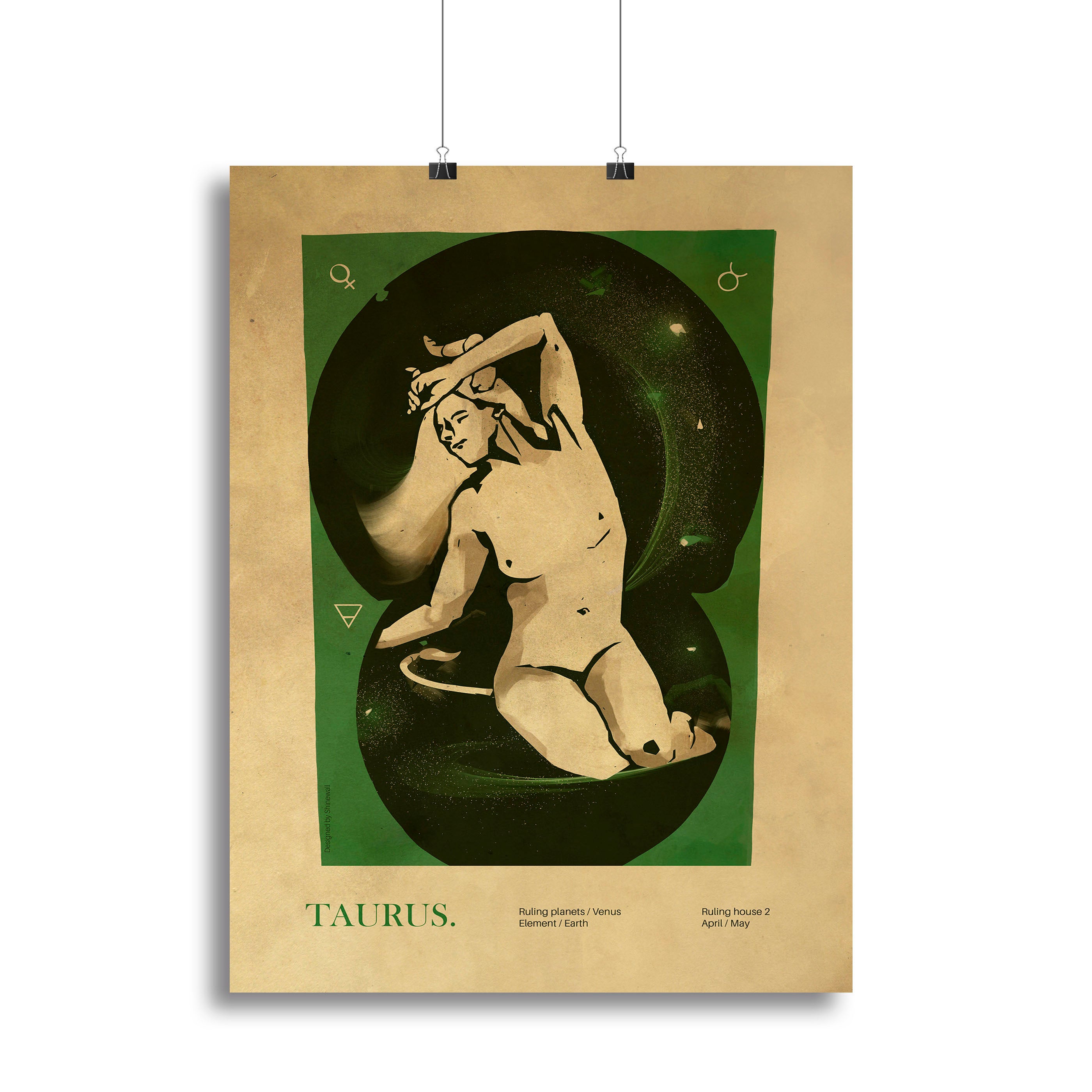 Taurus Celestial Resilience Poster Canvas Print or Poster - Canvas Art Rocks - 2