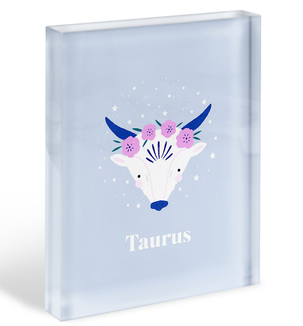 Taurus Inspiration Poster Acrylic Block - Canvas Art Rocks - 1