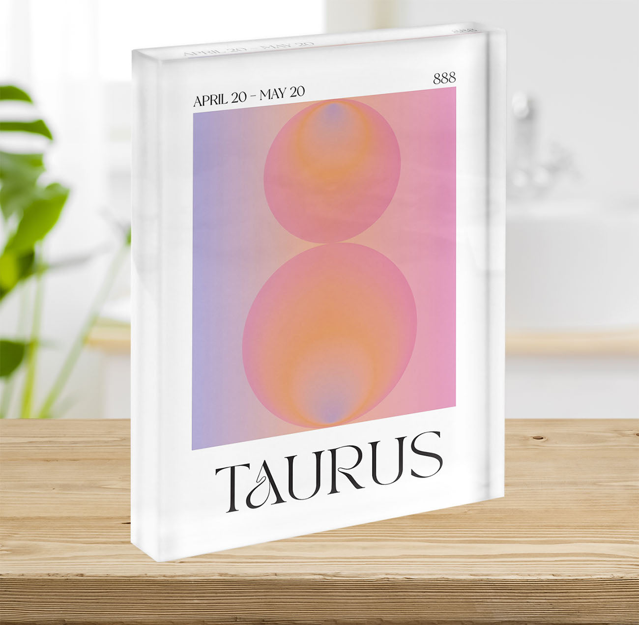 Taurus Zodiac Resilience Poster Acrylic Block - Canvas Art Rocks - 2