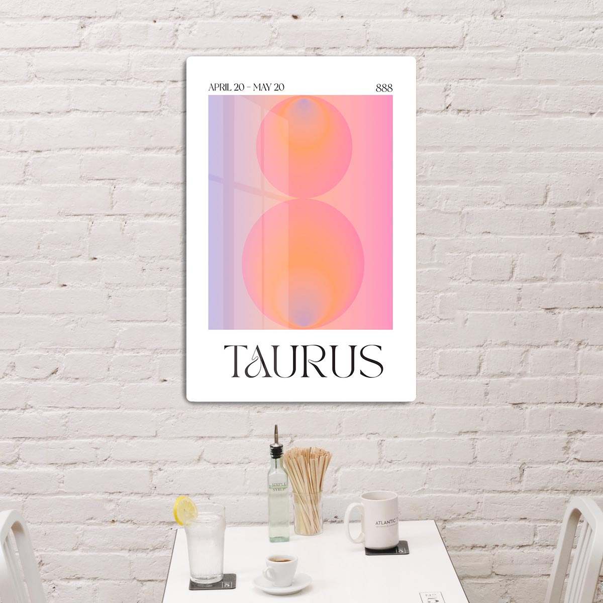 Taurus Zodiac Resilience Poster Acrylic Block - Canvas Art Rocks - 3