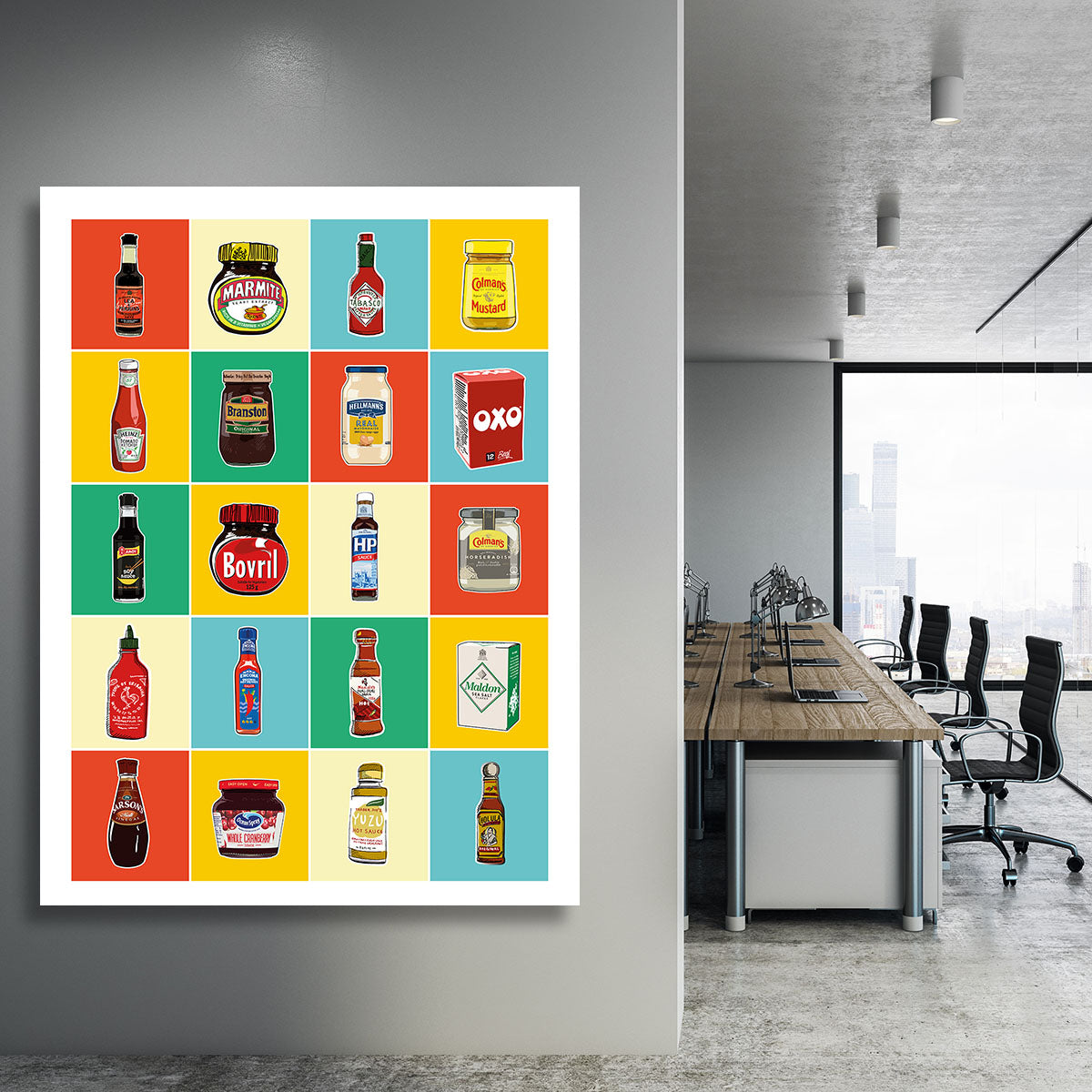Taxonomy of Condiments Canvas Print or Poster - Canvas Art Rocks - 3