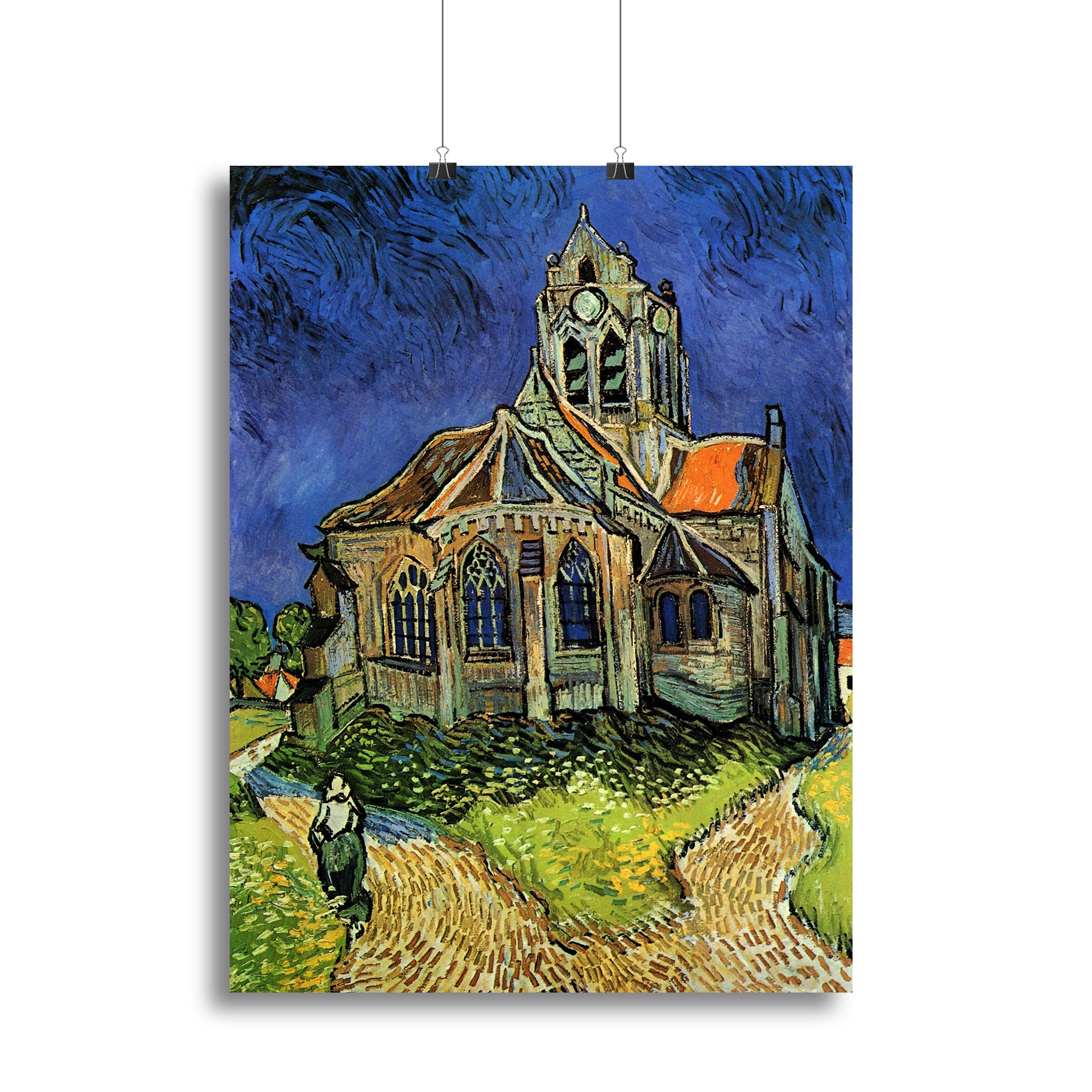 The Church at Auvers by Van Gogh Poster - Unframed