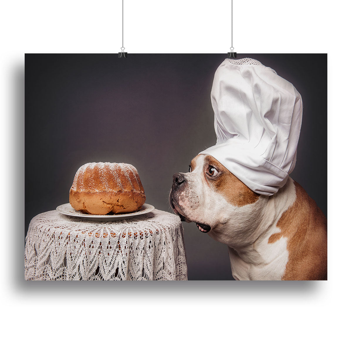 The Confectioner and his masterpiece Canvas Print or Poster - 1x - 2