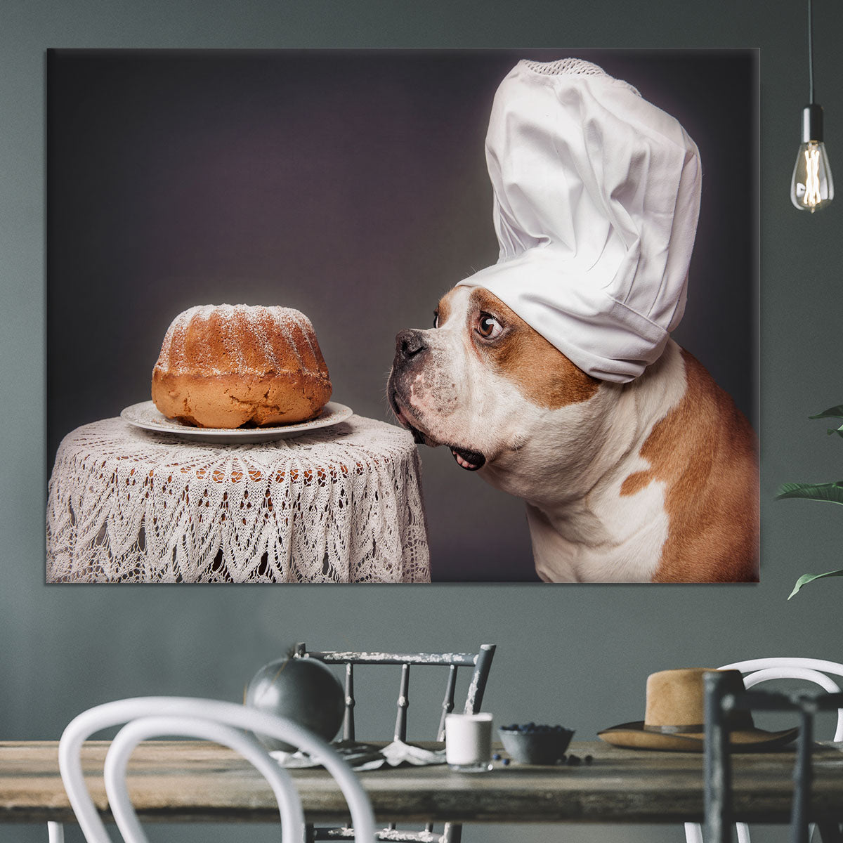The Confectioner and his masterpiece Canvas Print or Poster - 1x - 3