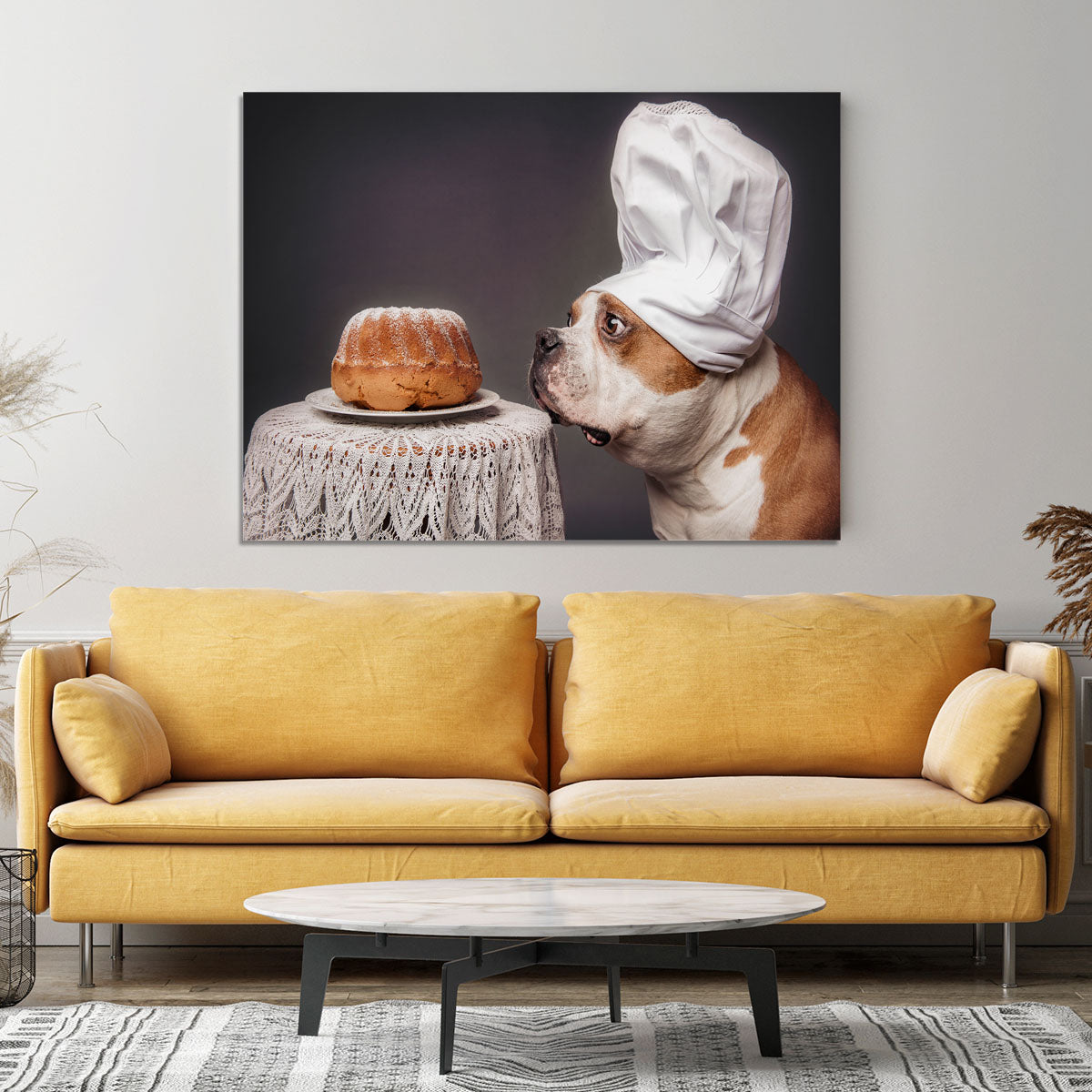 The Confectioner and his masterpiece Canvas Print or Poster - 1x - 4