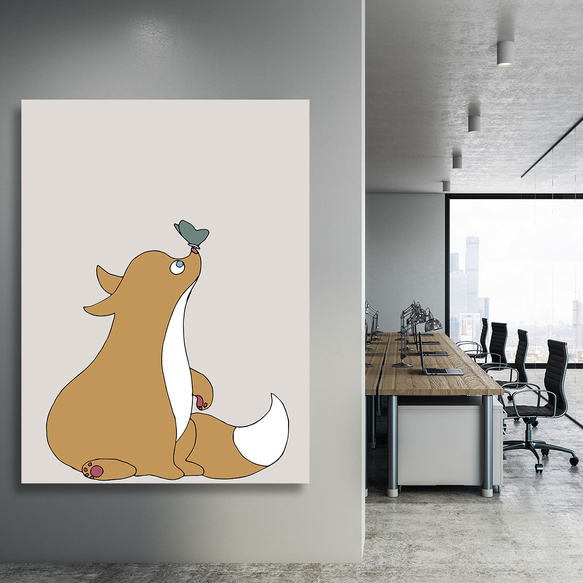 The Fox Canvas Print or Poster - 1x - 3