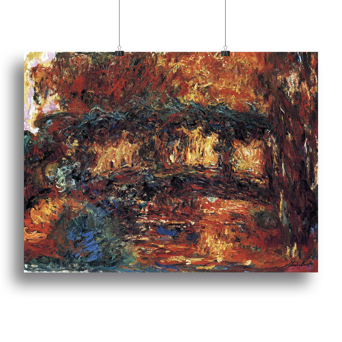 The Japanese Bridge 2 by Monet Poster - Unframed
