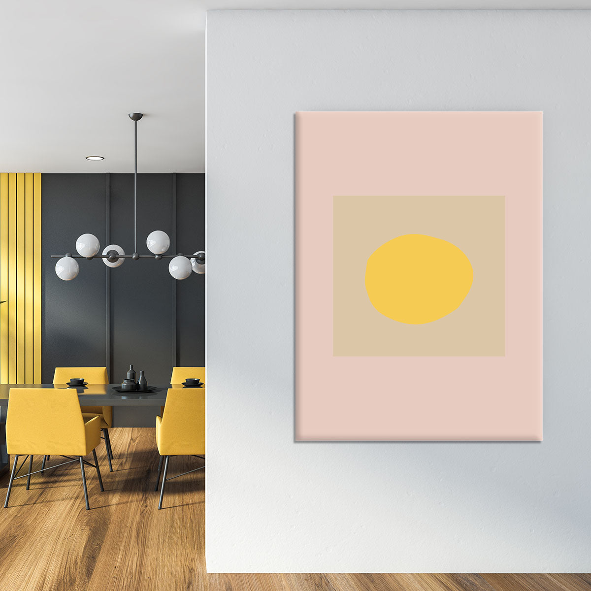The Sun Pale Canvas Print or Poster - 1x - 4