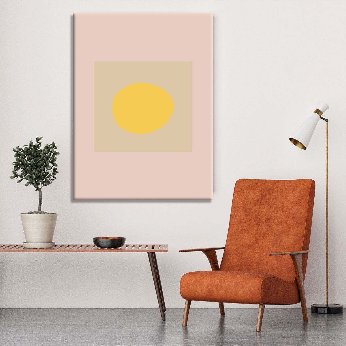 The Sun Pale Canvas Print or Poster - 1x - 6