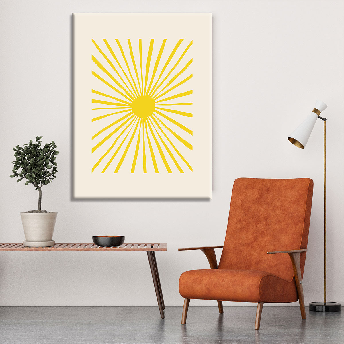 The Sun Split Art Canvas Print or Poster - 1x - 6