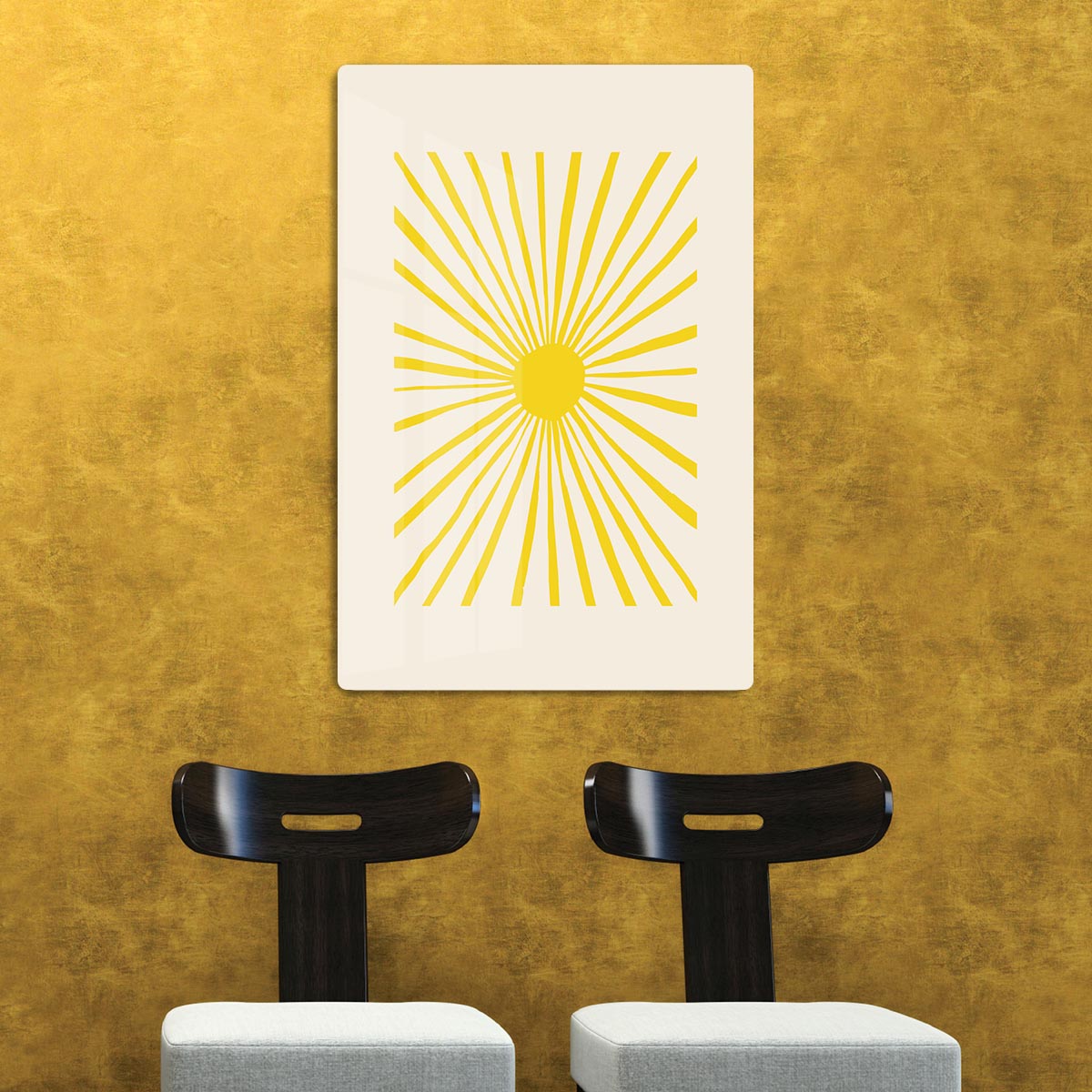 The Sun Split Art Acrylic Block - 1x - 2