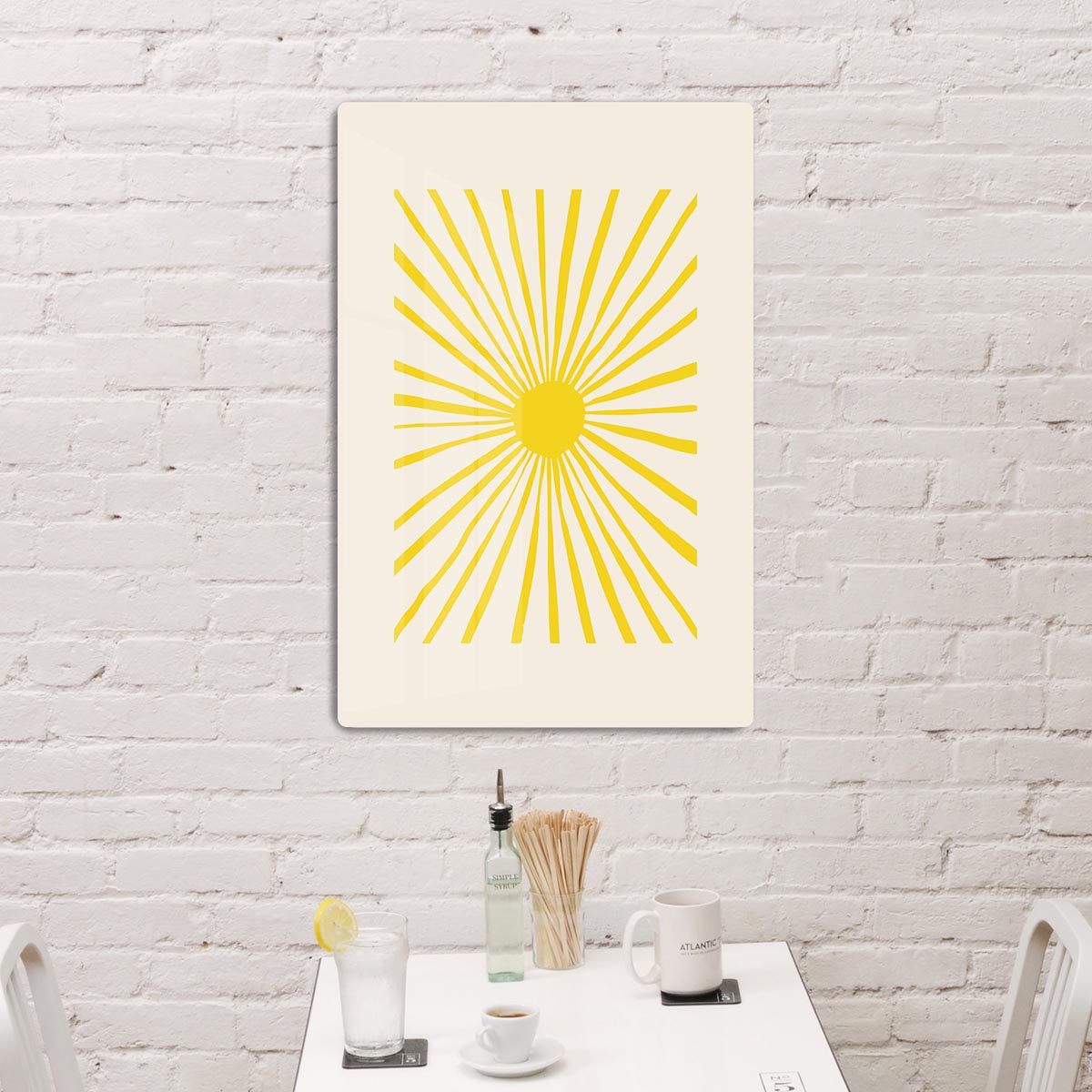 The Sun Split Art Acrylic Block - 1x - 3