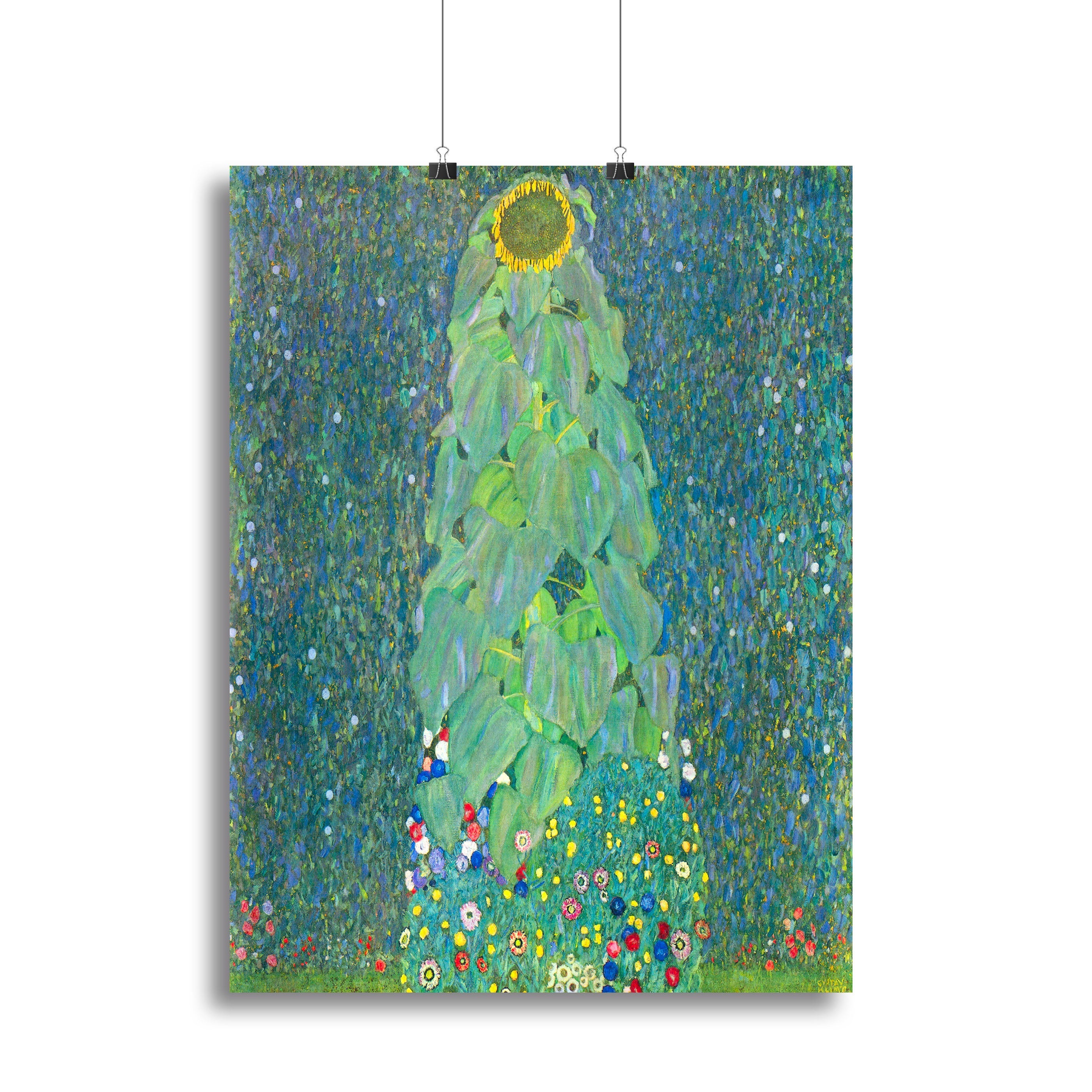 The Sunflower by Klimt Poster - Unframed
