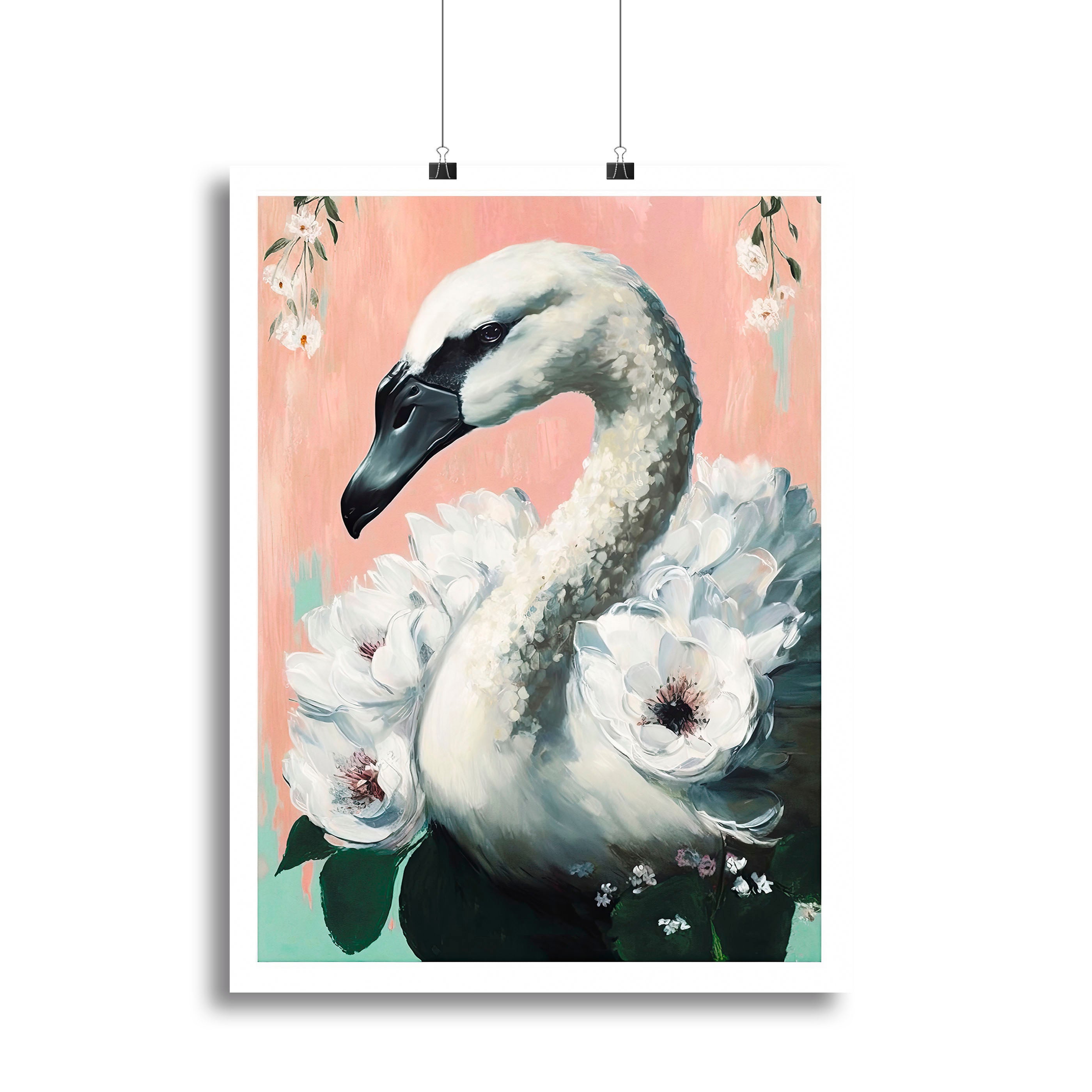 The Swan Canvas Print or Poster - 1x - 2