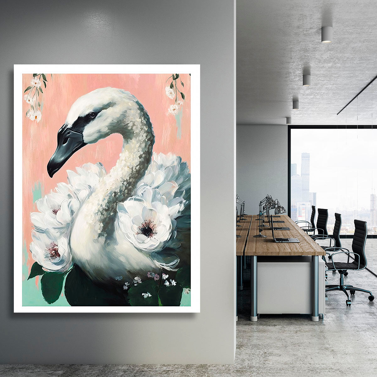 The Swan Canvas Print or Poster - 1x - 3