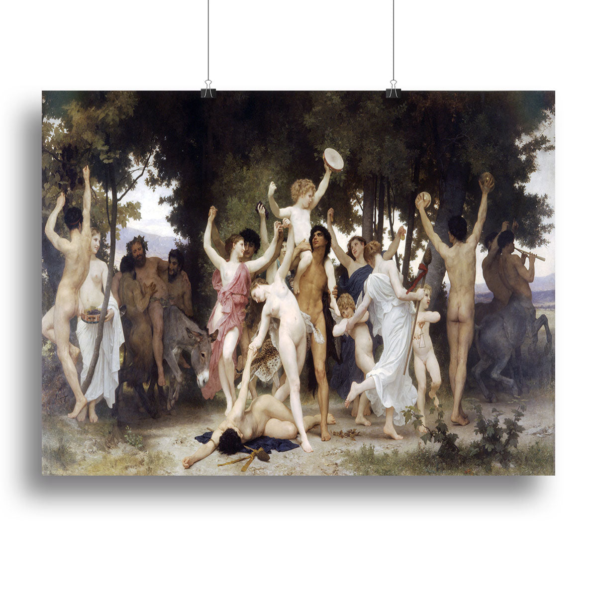 The Youth of Bacchus By Bouguereau Poster - Unframed