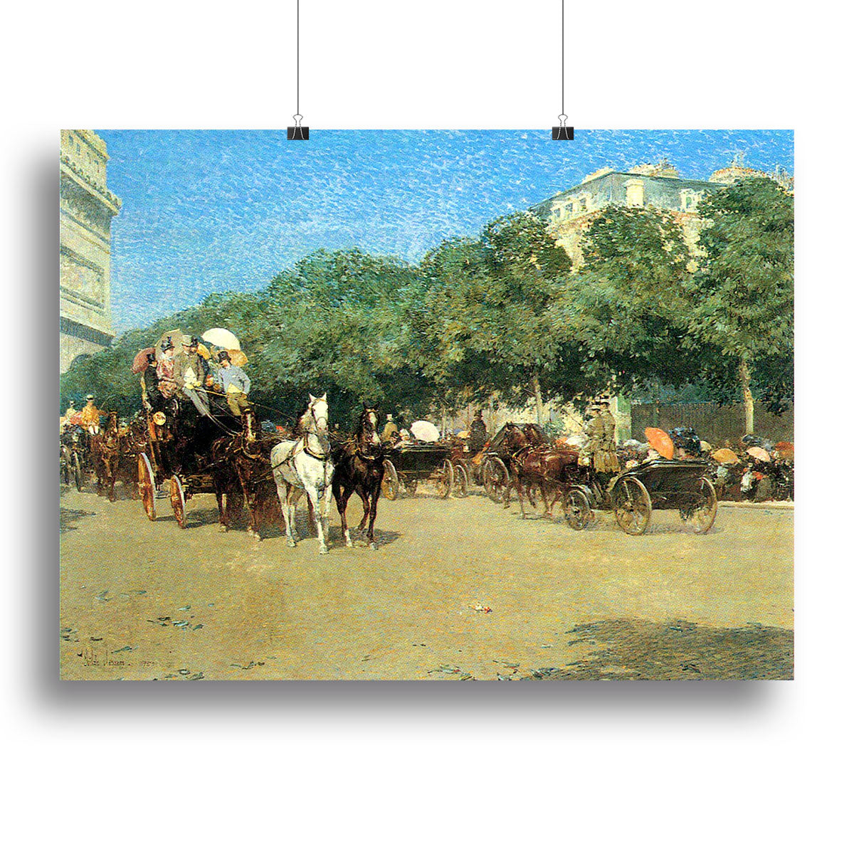 The day of the Grand Prize 1 by Hassam Poster - Unframed