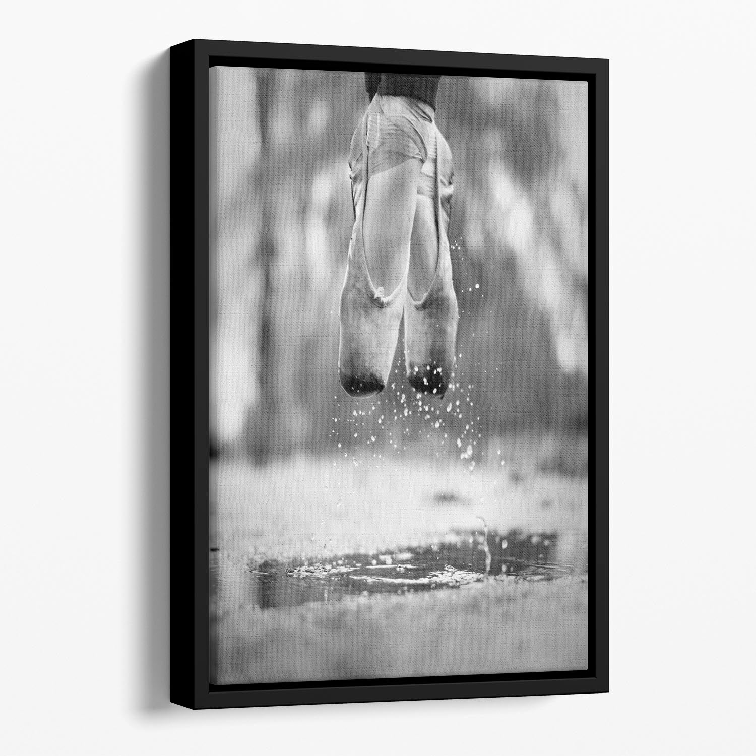 The day we went jumping in puddles Floating Framed Canvas - 1x - 1