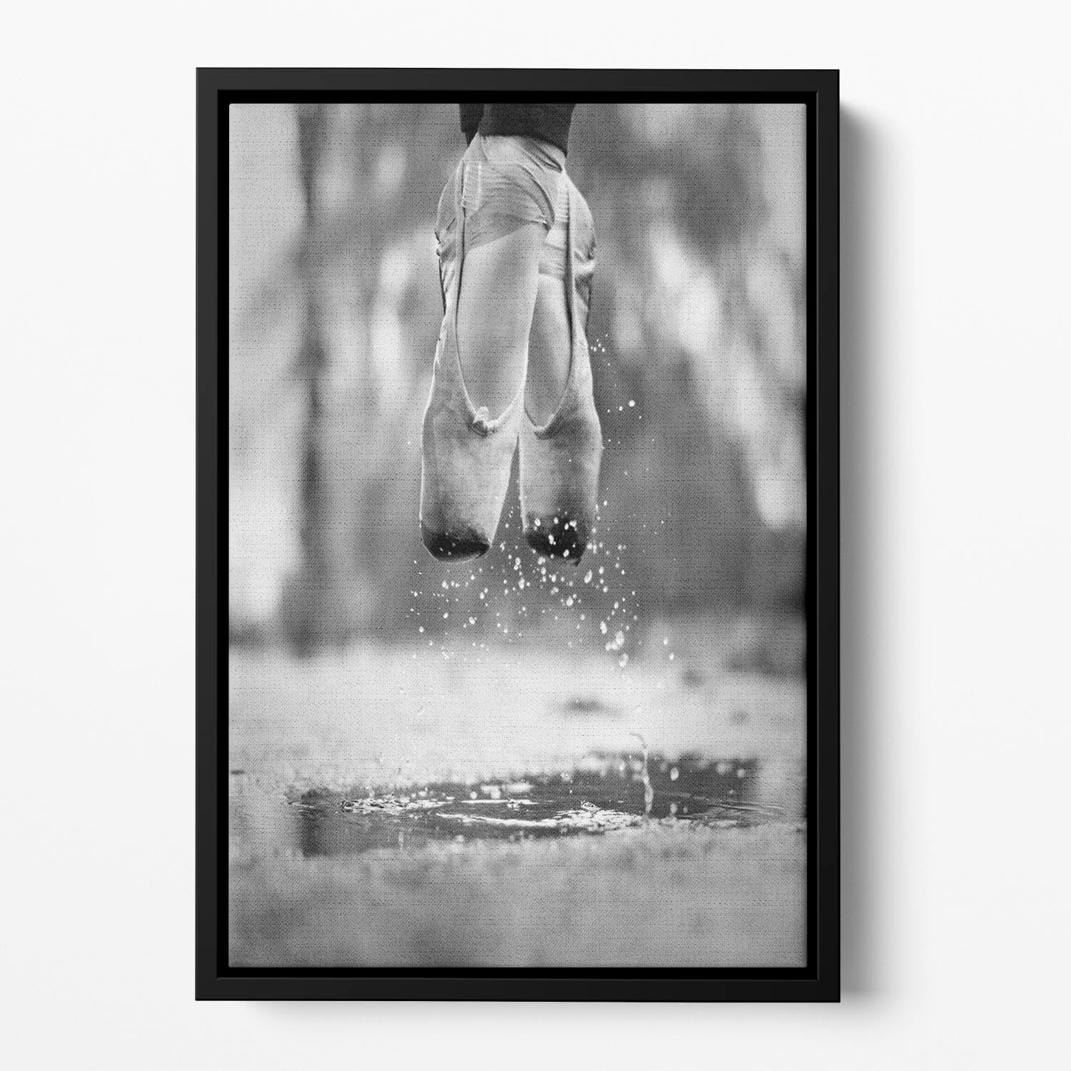 The day we went jumping in puddles Floating Framed Canvas - 1x - 2