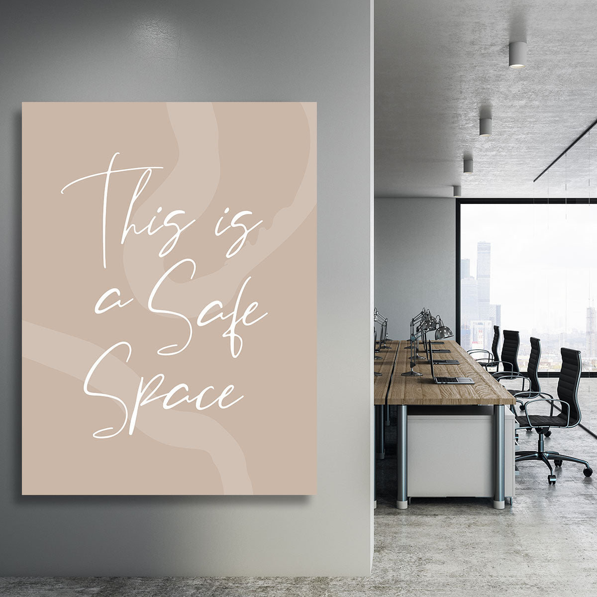 This Is a Safe Space Canvas Print or Poster - Canvas Art Rocks - 3